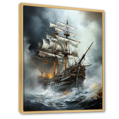 " Stormy Seas Corsairs Pirate Ghost Ship "