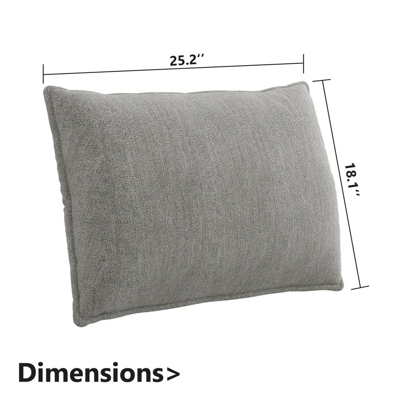 Coussins moelleux rectangulaires Latitude Run®, Gris