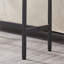 Ensemble de table de bar rectangulaire avec 2 tabourets de dossier, panneau de particules gris classique et métal noir, rangement sous la table peu encombrant, L 43,31 po x l 15,75 po x H 35,43 po, idéal pour la cuisine ou le bar à la maison
