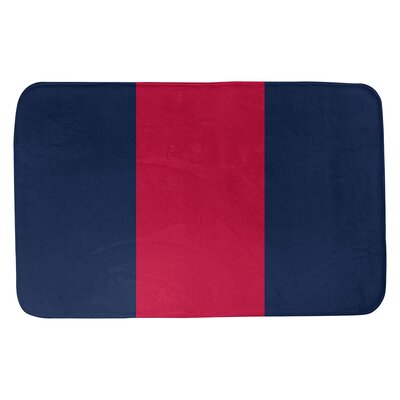 Atlanta Baseball Rectangle Memory Foam Non-Slip Striped Bath Rug -  East Urban Home, 2243B1ABB2D847E0A1FEDAA925D99378