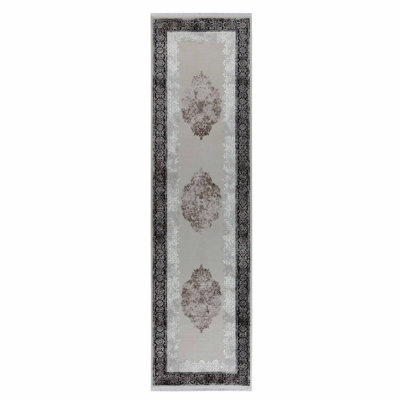 Machine Woven Grey Indoor Rug