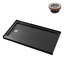 Base de douche 60 po x 32 po Alcove en acrylique noir brillant avec drain à gauche, drain inclus-115227594