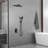 Wall Mounted Shower System With Hand Shower Single Handle Shower Faucet Set Modern Brass Shower Trim Kit With Rough-In Valve-123063480