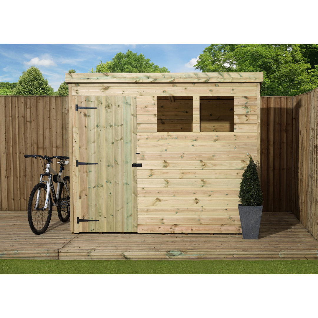 8 Ft. W x 4 Ft. D Shiplap Pent Wooden Shed