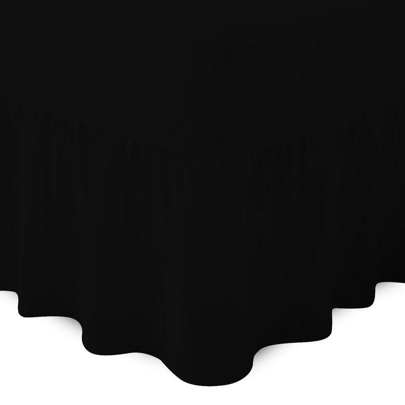 Bel Tailored Wrap Around Bed Skirt, Black, Super King (6')