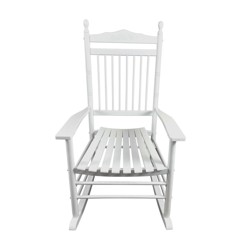 Chaise berçante balcon porche adulte, Blanc