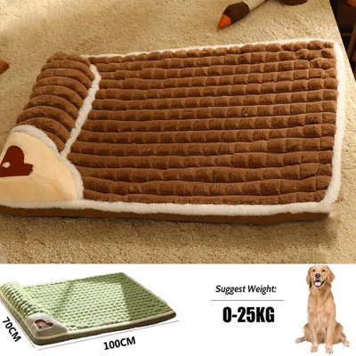 Matelas de lit moelleux lavable pour chien