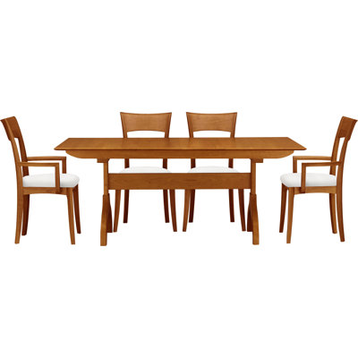 Sarah Solid Wood Top Four Leg Dining Set