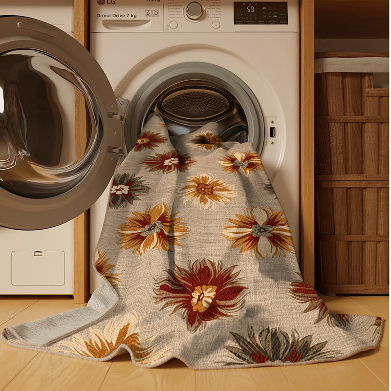  Tapis lavable hawaïen à fleurs de la Couronne, Tapis de couloir 2 pi x 4 pi