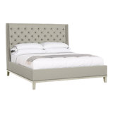 Michael Weiss California King Tufted Upholstered Panel Bed