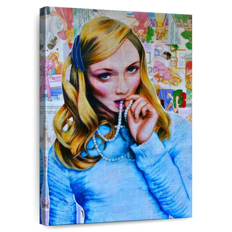Leisha Preppy Pearl, 45" H x 30" W