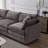105 Inch Upholstered Sofa, 3-Seater Couch With Ottoman-For Modern Home-1257390210