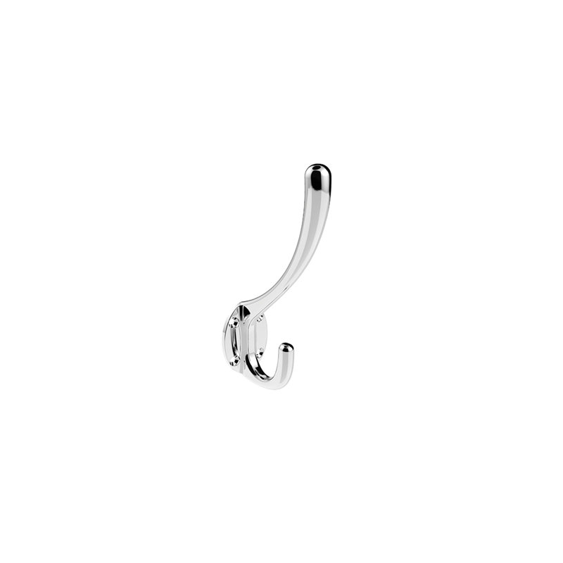 Victorian Brass Wall Wall Hook, Polished Chrome