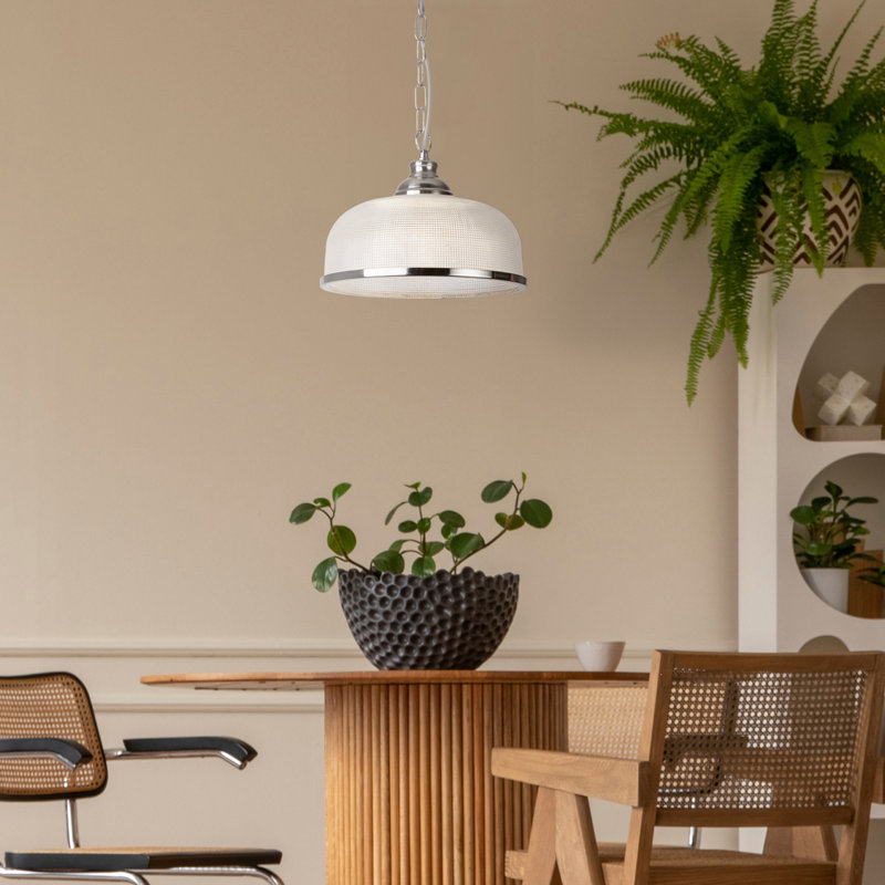 Asner 1 - Light Dome Pendant, Satin Silver