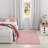 Arranjeet Machine Washable Pink Indoor Rug-107264573
