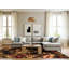 Tapis orange / brun en chenille / polyester tissé à la machine Nari-1218839626