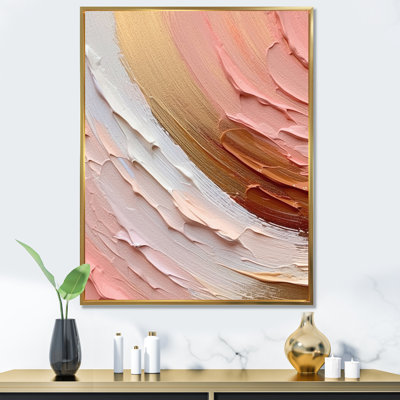 Peach And Gold Spiral Radiance