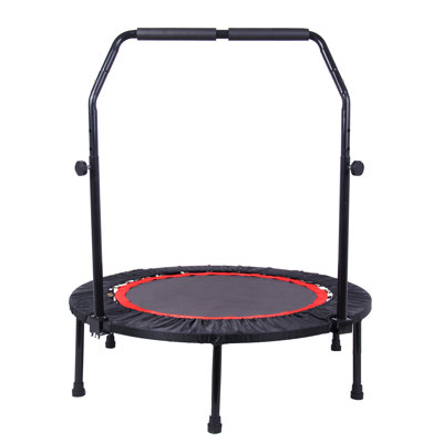 40 Inch Mini Exercise Trampoline For Adults Or Kids  Indoor Fitness Rebounder Trampoline With Safety Pad  Max. Load 300Lbs