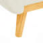 Canapé large rembourré capitonné Mid-Century avec pieds en bois-1220311528