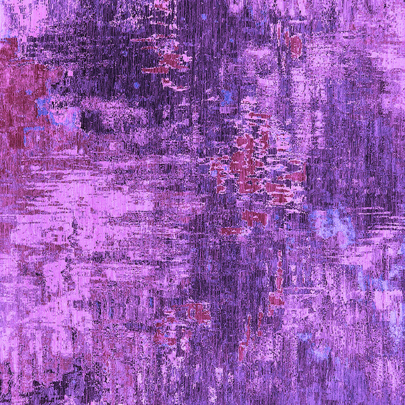Tapis mauve Mid-Century 2739, Carré 4 pi