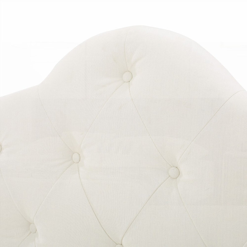 Tête de lit tapissier pour lit grand et bois massif Pieds en métal durables, hauteur réglable Design moderne