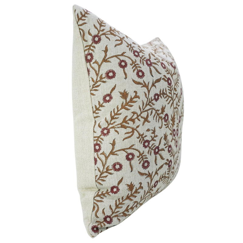 Housse de coussin Fabcline, H 12 po x l 20 po, Rouge, Rectangulaire