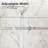 56"-60"W X 72"H Frameless Single Sliding Shower Door – 5/16" (8Mm) Clear Tempered Glass, Bypass Design-121998752