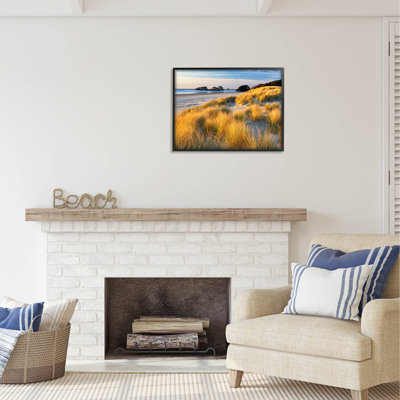 Au-548-Giclée, photographie d'herbe sur le rivage