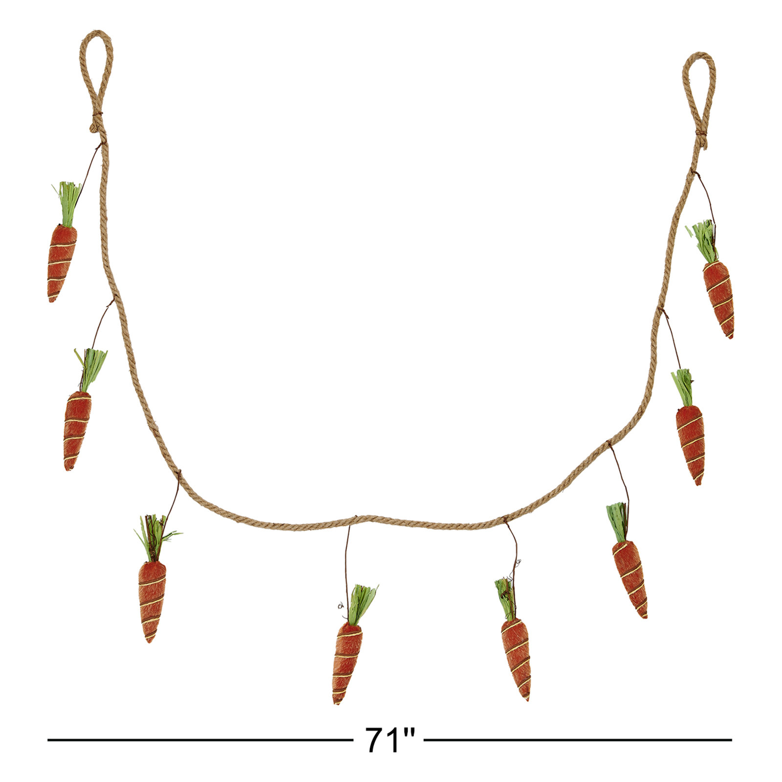 71" Carrot Garland