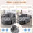 42-Inch Two-Seater Sofa With Recliner And Storage Ottoman, Suitable For Living Rooms And Bedrooms-1901298639