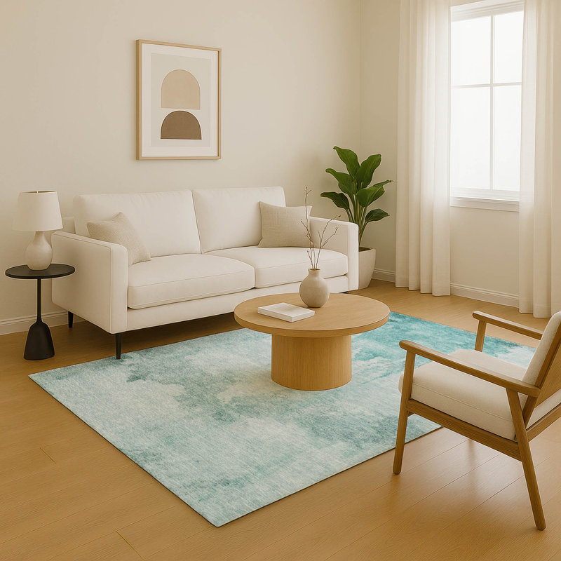 Premium Machine Washable Jacquez AMF1791 Modern Rug, Rectangle 8' x 10'