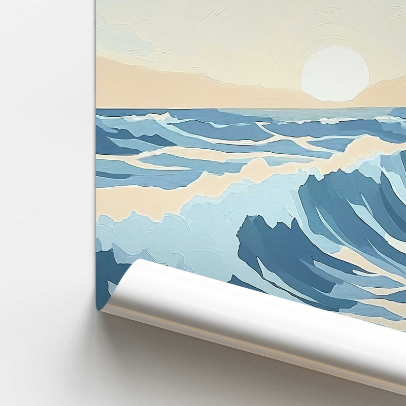 «Ocean Refrain at Dusk II», reproduction d'art, H 12 po x l 12 po