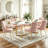 Velvet Upholstered Side Chair With Gold Legs -5490006-5489995