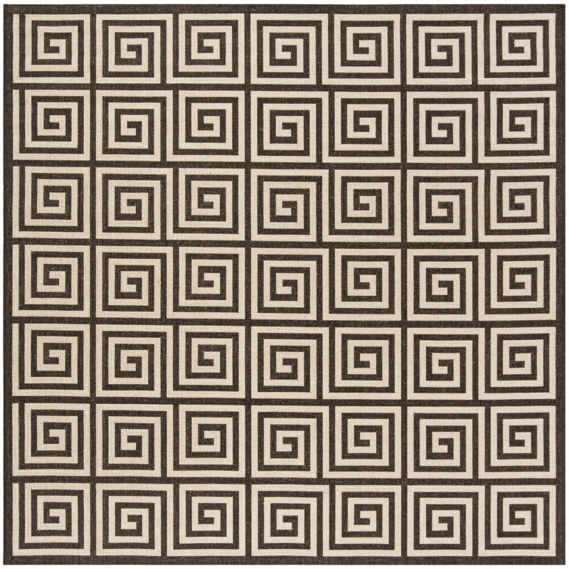 Tapis géométrique Gowanus 100 Performance, Carré 6 pi 7 po