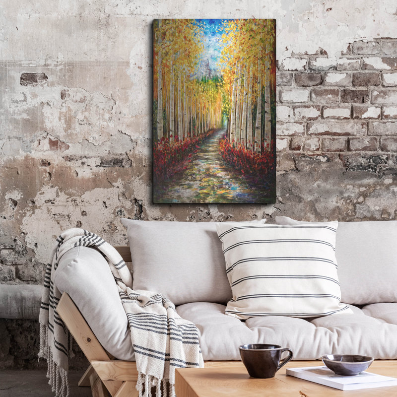 "Nelly Creek, peinture de la forêt nationale Uncompahgre" par Lena Owens, H 36 po x l 24 po