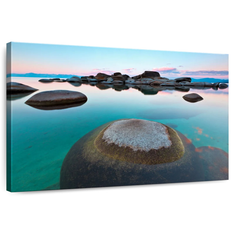 Roches immergées d'Alvord Lake Tahoe, H 24 po x l 36 po