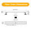 24" Stainless Steel V-Channel Linear Shower Drain ,Brushed Gold-125227182