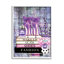 Livres de mode moderne mauve encadré sur bois, impression