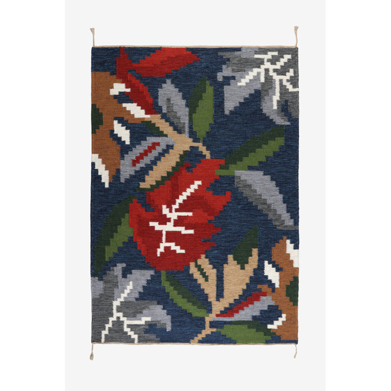 Decoda Floral Wool Hand Woven Area Rug, Rectangle 160 x 230cm