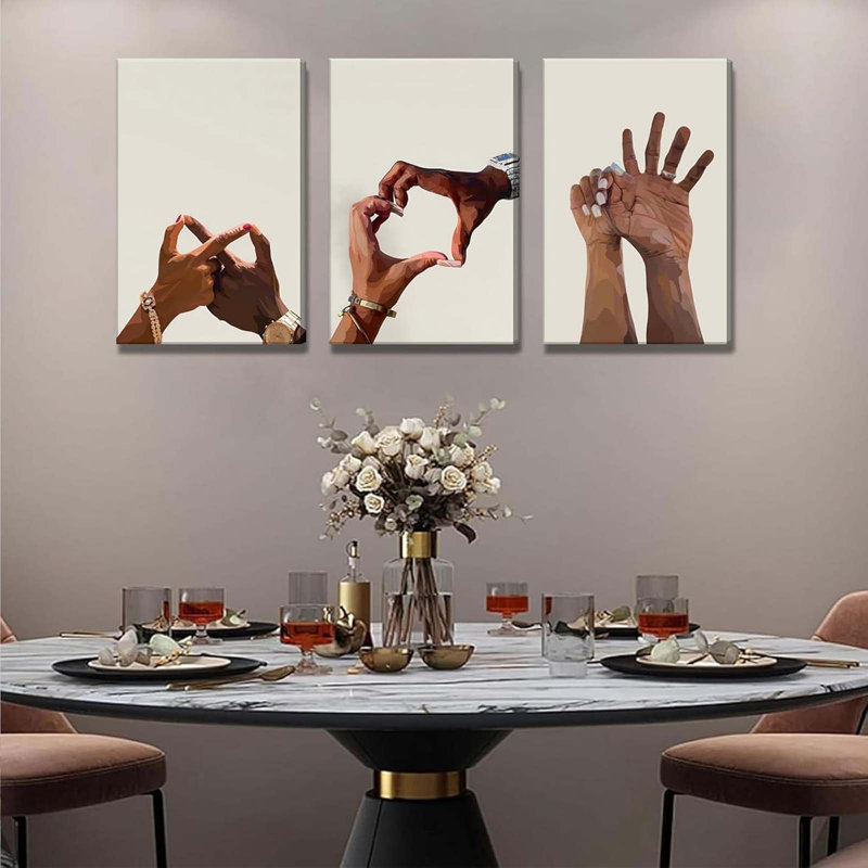 3 Piece Wrapped Canvas Print, 40cm H x 30cm W