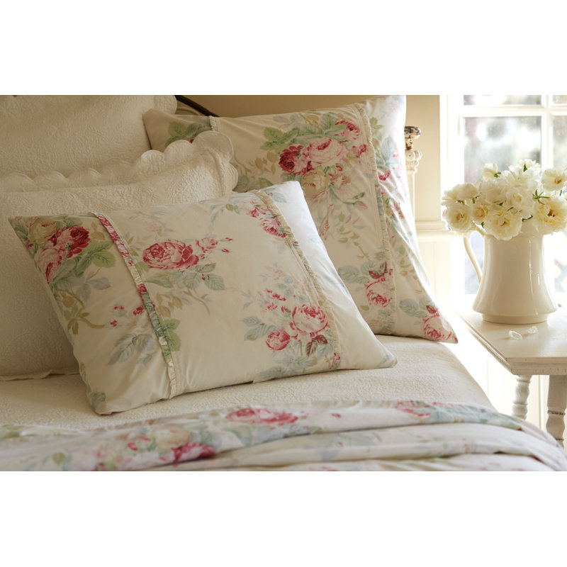 Shore Rose Cream Sham, Standard