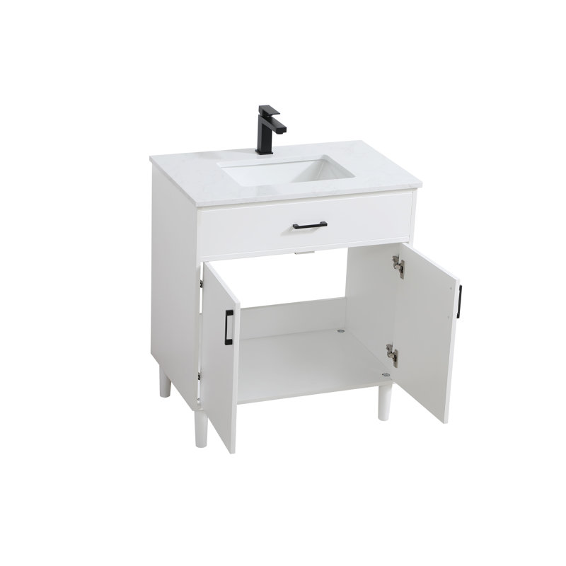 Meuble-lavabo simple de 30 po Chandler, Blanc