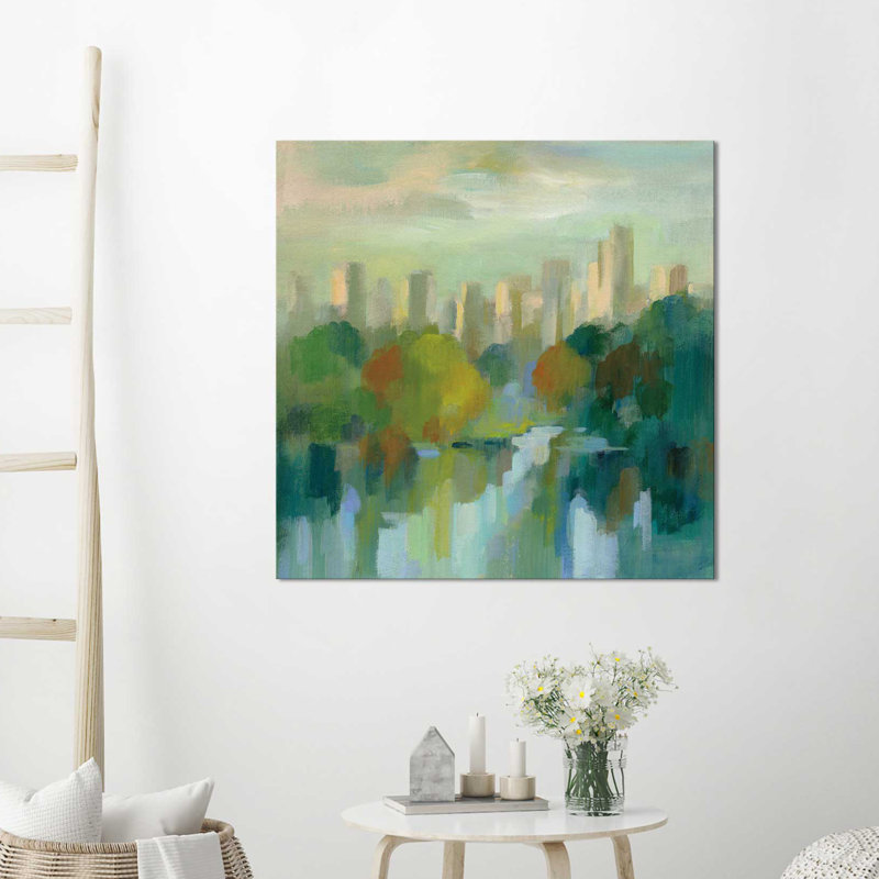 «Manhattan Sketches IV IV», reproduction de peinture à l'acrylique sur toile, H 27,5 po x l 39,5 po x P 0,75 po, Toile tendue