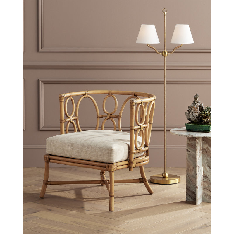 Tegal Barrel Chair, Finn Natural, Light Brown