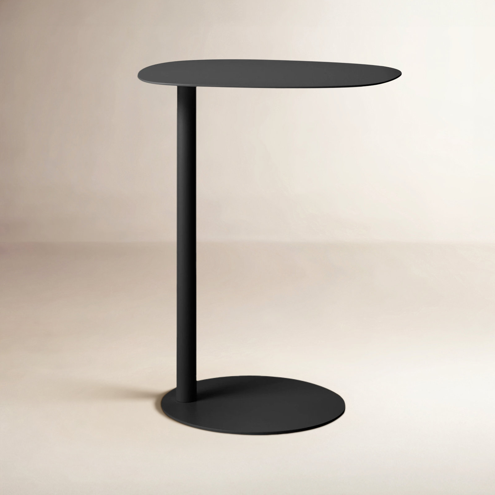 Swole Single End Table, Black, 25" H x 20" W x 15" D