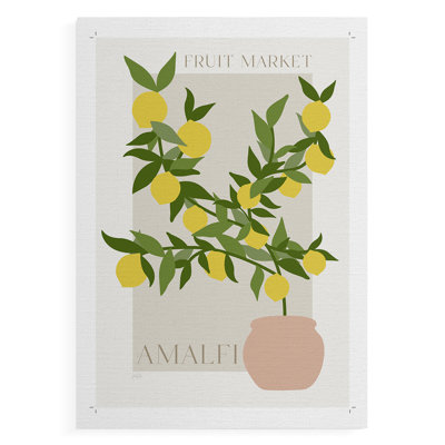 Affiche de citron Amalfi - reproduction de toile seulement - non encadrée