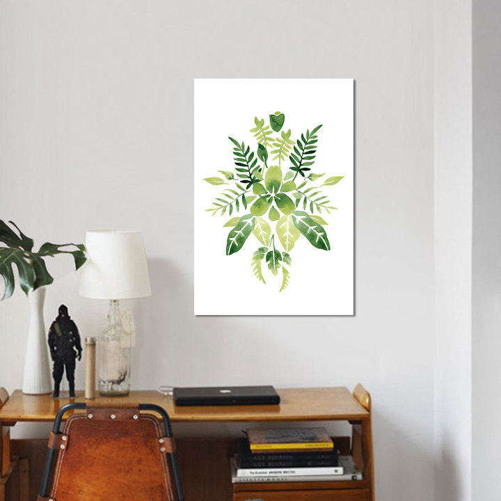 « verdoyant vignette iv », impression sur toile, H 60 po x l 40po x P 1,5 po, Toile tendue, Pas de tapis