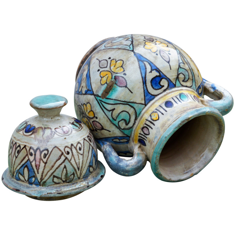 Handmade Ceramic Table Vase, Moorish