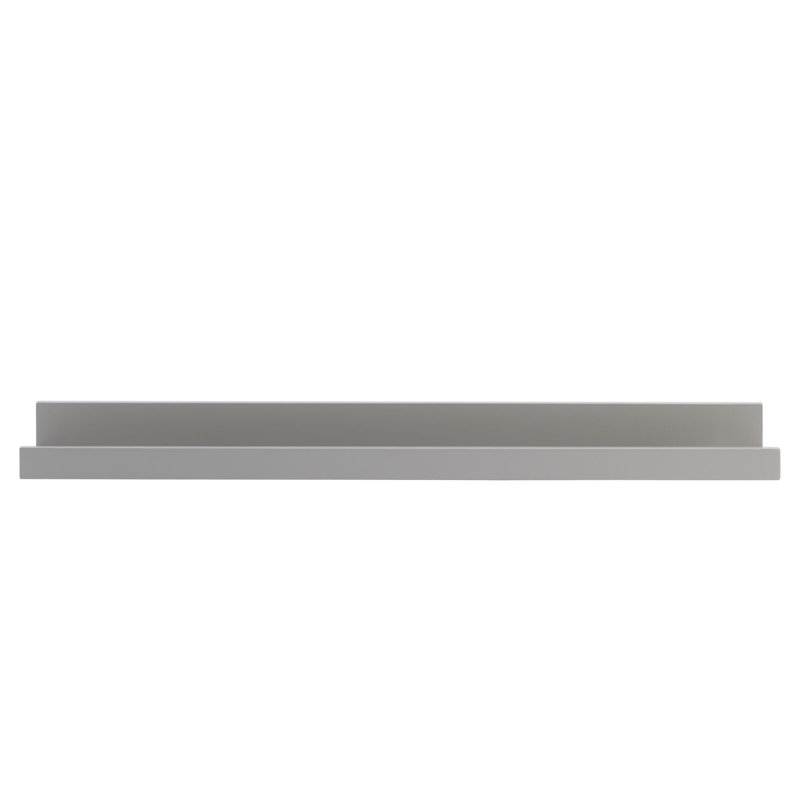 MELANNCO Floating MDF Photo Ledge for Bedroom, Living Room, Bathroom, Kitchen, Nursery, 24-Inch, Gray