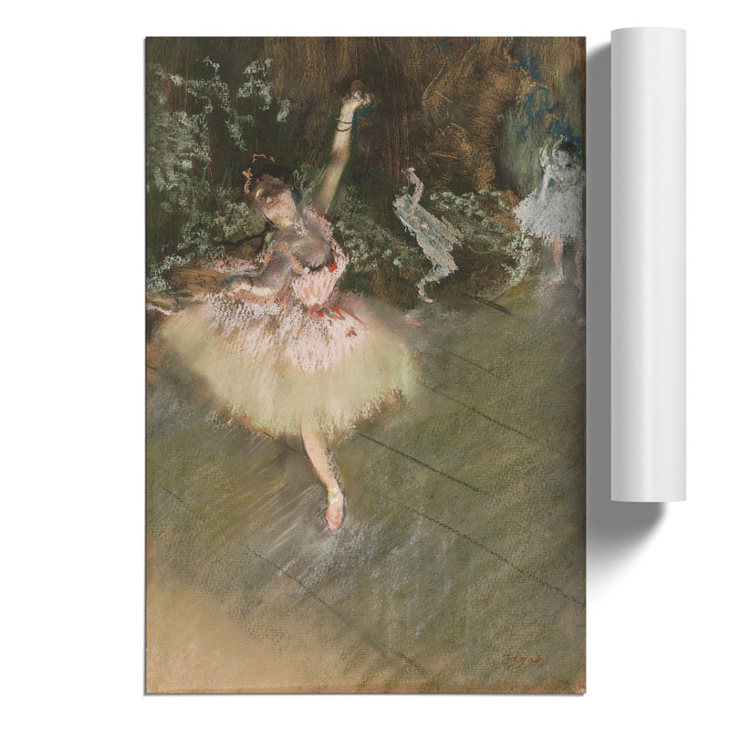 A Star Ballet Ballerina Dancer by Edgar Degas - Frameless Print, 30cm H x 21cm W x 0.1cm D